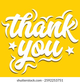 Set Hand drawn lettering. Hand drawn lettering style, one line drawing, signature, calligraphy, monoline. Thank You typography. Thank you card. Vector illustration.