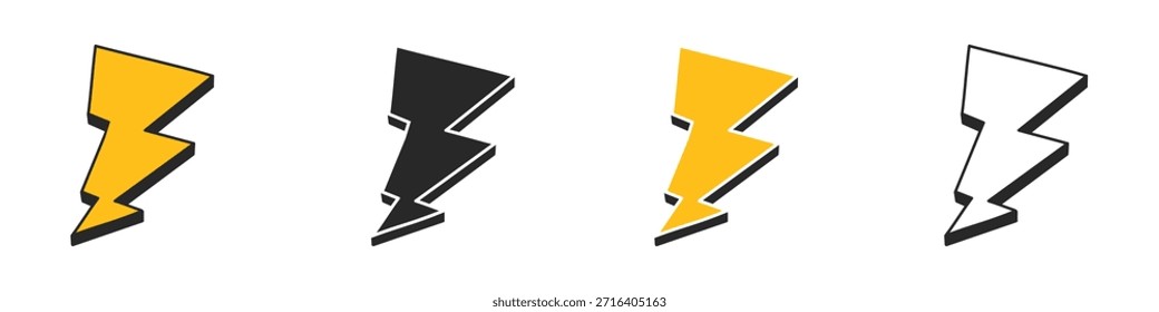 Un conjunto de marcos de rayos dibujados a mano en amarillo, negro y blanco, perfecto para proyectos creativos y diseño.