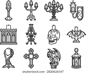 A set hand drawn