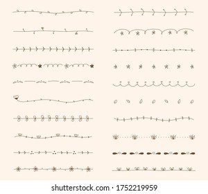 conjunto de líneas y divisores dibujados a mano.