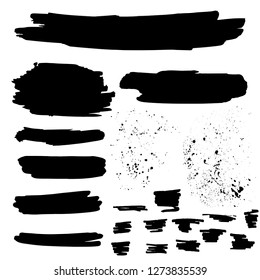 Set of hand drawn marker and ink patterns. Hand drawing texture. 