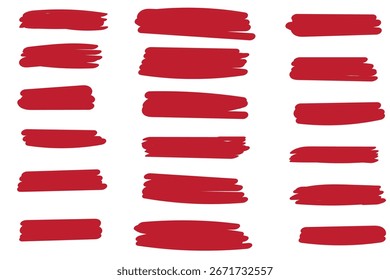 Satz von handgezeichneten Markierungslinie, Vektorgrafik-Design-Element, Grunge-Striche, Doodle-Linien unterstreichen Scribble .