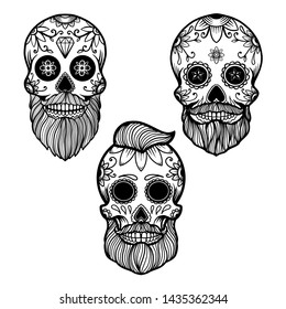 Day Of The Dead Skull Drawing Color - Jameslemingthon Blog