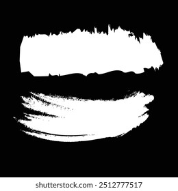 Set of hand drawn note elements. Highlight text.Pen and Marker elements isolated on black background.