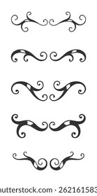 Set Hand drawn ornamental element