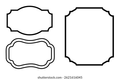 Set Hand drawn ornamental element