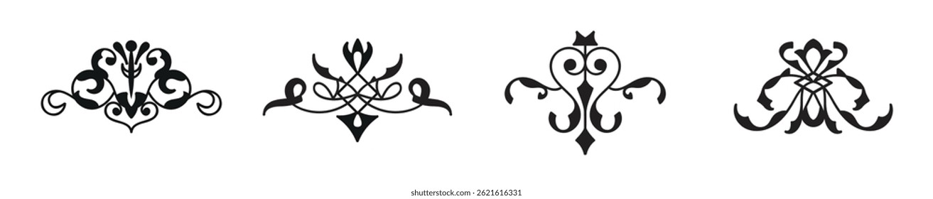 Definir Elemento ornamental desenhado à mão