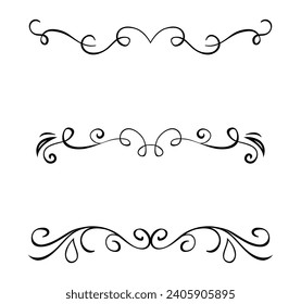 Set of hand drawn ornaments	