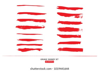 Set Of Hand Drawn Painted Scratched Vector Illustrations Template Of Grunge Halloween Background With Blood Splats Banners Abstract Background Brush Texture For Promotion.