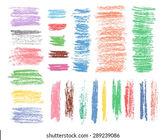 Conjunto de Elementos de diseño de textura de trazo de lápiz dibujado a mano