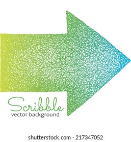 Set Hand Drawn Scribble Arrow Vector Stock Vector (Royalty Free ...