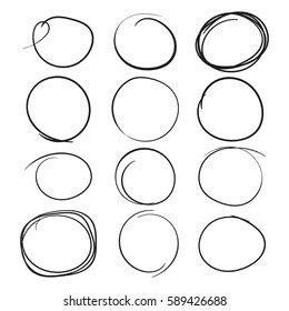 hand drawn circle clipart backgrounds