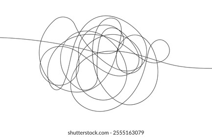 Set of hand drawn scribble sketch circle object. Tangled grungy round scribble. isolated on white background. doodle vector illustration .