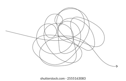Set of hand drawn scribble sketch circle object. Tangled grungy round scribble. isolated on white background. doodle vector illustration .