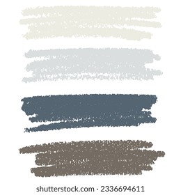 Colores pastel de estribillos de escrúpulos dibujados a mano. Elementos de diseño de vectores