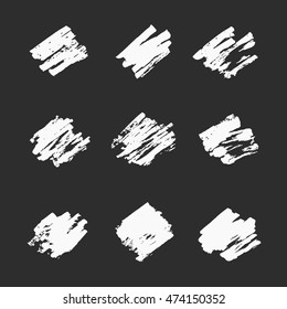 Set of hand drawn shapes. Vector illustration. Abstract spots. Design elements. Blank space. Vintage style. spot
