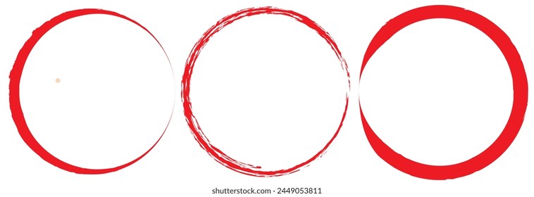 Set of hand drawn sketchy circular scribble circles , pencil or pen handwritten. Collection of isolated doodle design elements for logo, sign, emblem, frame, border. Vector illustration. EPS 10