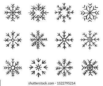 pictures of simple snowflakes