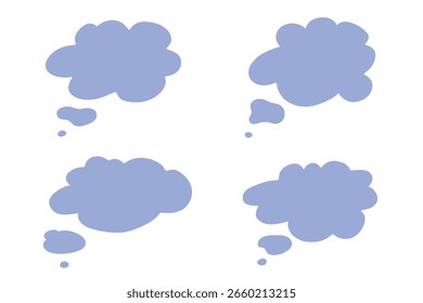 Conjunto de burbuja de discurso dibujado a mano Caja de mensaje vacía en blanco Marco de caja de texto para Anuncios, etiquetas de Precio, pegatinas, diseño