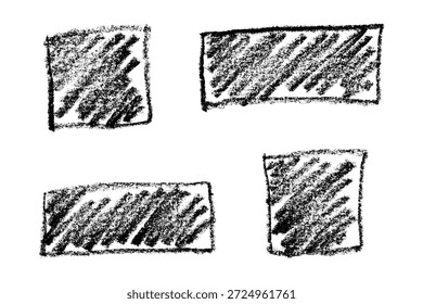 Conjunto de mão desenhada balão de fala caixa de mensagem vazia em branco Quadro de caixa de texto para banners, etiquetas de preço, adesivos, design