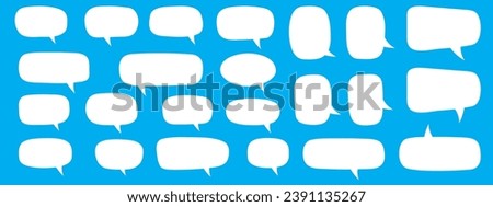 Similar – Image, Stock Photo Dialog in speech bubbles ABC <=> XYZ