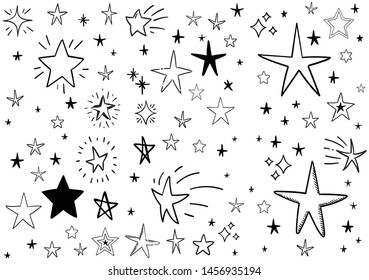 Star Tattoo Set Stock Vector (royalty Free) 72868831