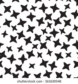 A set of hand drawn style abstract seamless patterns. Tiling repeat backgrounds collection.

