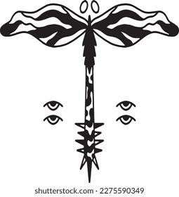 conjunto de dibujos a mano Tattoo Vector Artwork.Gráficos artesanales Tattoo Vector