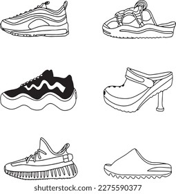 conjunto de dibujos a mano Tattoo Vector Artwork.Gráficos artesanales Tattoo Vector