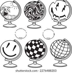 set of hand drawn Tattoo Vector Artwork.Handcrafted Tattoo Vector Graphics