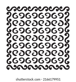 Set of hand drawn textures. Brush ink pattern background
