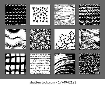 Super Set Black Brush Paint Ink Stock Vector (Royalty Free) 1712864479