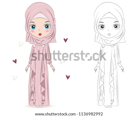 Download Set Hand Drawn Traditional Arabic Woman Stock Vector (Royalty Free) 1136982992 - Shutterstock