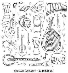 Set Hand Drawn Traditional Slavic Ukrainian Stock Vector (Royalty Free ...