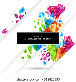 Juego de tarjetas universales dibujadas a mano. Diseño para volantes, carteles, afiches, invitaciones, folletos. Plantillas artísticas creativas. Resumen Estilo moderno