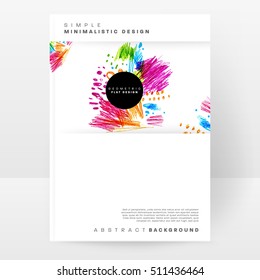 Juego de tarjetas universales dibujadas a mano. Diseño para volantes, carteles, afiches, invitaciones, folletos. Plantillas artísticas creativas. Resumen Estilo moderno