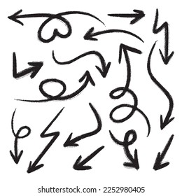 Juego de garras vectoriales dibujadas a mano doodle sobre fondo blanco. ilustración vectorial de elemento de diseño.