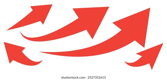 Set of Hand drawn vector arrows doodle on white background. design element vector illustration