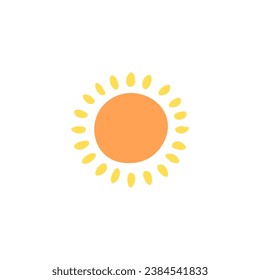 set of hand drawn vector sun elements line