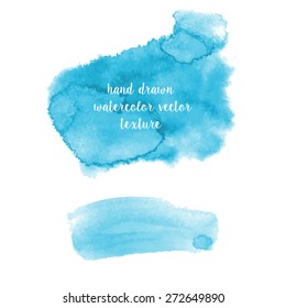 Set of hand drawn watercolor vector abstract textures