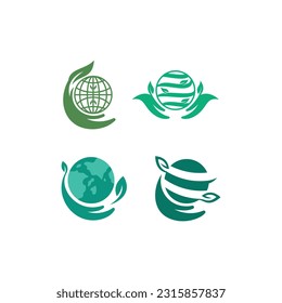 establecer la plantilla de diseño de la colección de iconos de la hoja de guante, logotipo adecuado para su empresa