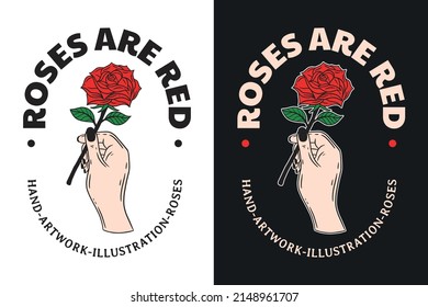 Set Hand Hold Rose dark illustration skull bones head hand drawn hatching outline style mystical celestial symbol tattoo merchandise t-shirt merch