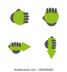 a set of hand icons
