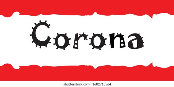 Set of hand lettering with quarantine and coronavirus tips. Different quotes vector in hand draw style.  Phrases for social networks, flyers, stickers. corona logo. corona logotype. covıd 19