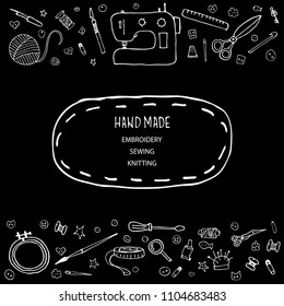 set "hand made" is ideal for printing, accessories, business cards, banners.