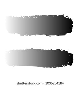Set of Hand Painted Black Brush Strokes. Vector Grunge Brushes. Vector Frame For Text Modern Art Graphics For Hipsters.  Dirty Artistic Creative Design Elements. Perfect For Logo, Banner.
