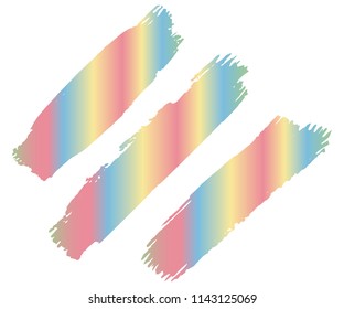Set of Hand Painted Blue Brush Strokes. Vector Grunge Brushes. Vector Frame For Text Modern Art Graphics For Hipsters. Dirty Artistic Creative Design Elements. Perfect For Logo, Banner.