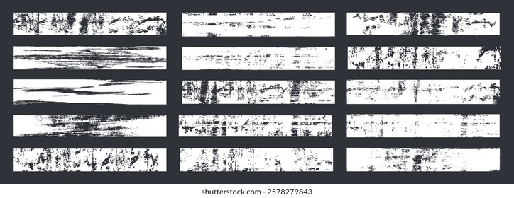 Set of hand painted chalk brushes. Hand drawn grunge lines on chalkboard background can be used as art brushes.