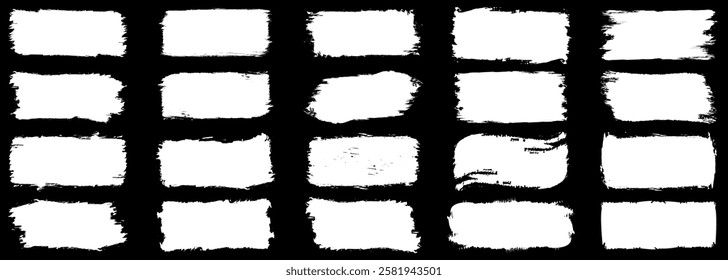 Set of hand painted chalk brushes. ink brush strokes. grunge lines on chalkboard background can be used as art brushes. Grunge marker highlight underline