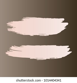 Set of Hand Painted Stripe Gray, White Brush Strokes. Vector Grunge Brushes. Vector Frame For Text Modern Art Graphics For Hipsters. Dirty Artistic Creative Design Elements. Perfect For Logo, Banner.